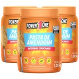 Pasta De Amendoim Power1one Crocante 1,005 Kg (3 Potes)