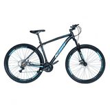 Bicicleta Aro 29 Ksw Xlt 24v Freio A Disco Suspensão Mountain Bike Alumínio Preto-azul 17