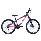 Bicicleta Vikingx Aro 26 Câmbios Importado 21v Aero Vermelho Neon