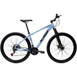Bicicleta Aro 29 Ksw Xlt 24v Freio A Disco Suspensão Mountain Bike Alumínio Azul 17