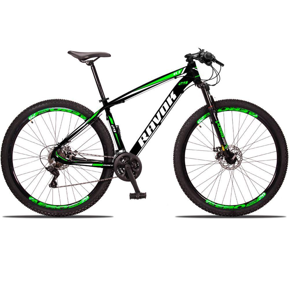 Bicicleta Aro 29 Freio A Disco Hidráulico 24 Velocidades Shimano Tx800 Cor:verde,tamanho:19&quot;