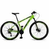 Bicicleta Aro 29 Cripto 24 Marchas Shimano Freios Hidraulico - Verde-preto - 17&quot; Verde-preto