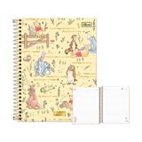 Caderno Colegial 10 Matérias 160fls Pooh Amarelo Tilibra