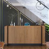 Buffet Catarina Freijó/ Preto Fosco 160 Cm - Bela Móveis