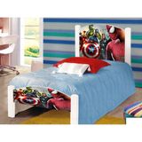Cama Solteiro Infantil Heróis Branco