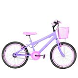Bicicleta Infantil Feminina Aro 20 Aero Lilás E Rosa
