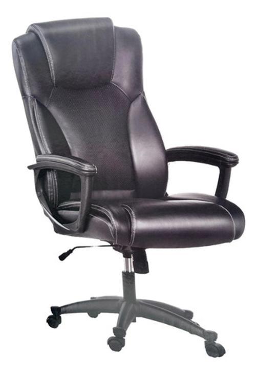 PROFESSIONALCREWSWEATSET UPBLACK × BLACK Cadeira Executiva Premium Escritório Black até 125kg - Serta