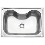 CUBA SOBREPOR TRAMONTINA ACO INOX ACETINADO 68X50CM LIXEIRA EMBUTIR 5L TABUA MADEIRA DOSADOR DE SABA