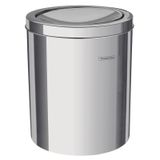 LIXEIRA INOX TRAMONTINA COM ACABAMENTO POLIDO E TAMPA BASCULANTE 5L