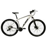 Bicicleta Aro 29 27v Freio Hidráulico K7 Branco Preto Tam 17