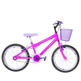 Bicicleta Infantil Feminina Aro 20 Aero Pink E Lilás