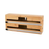 Organizador De Rolos Para Gaveta-parede Em Bambu Ecokitchen 33,5x15cm Mimo Style