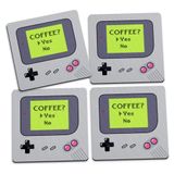 Jogo De Porta Copos Gamer Boy Coffee Yes - 4 Peças
