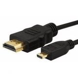 Cabo Hdmi 2.0 4k Hdr 19p 2m Para Micro Hdmi