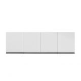 Armário Aéreo P- Cozinha Andreia 160cm C- 4 Portas Branco