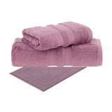 Kit Toalha Banho Gigante + Rosto + Piso Algodão Egípcio 3