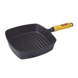 Frigideira Ferro Fundido Frisada Cook Grill - 22x22cm