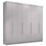 Guarda Roupa Casal 8 Portas 4 Gavetas Paris Branco