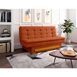 Sofa Cama Com Baú Berilo Espresso Móveis Terracota