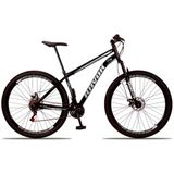 Bicicleta Bike Aço Aro 29 Suspensão Dianteira 21 Velocidades Freio A Disco Cinza