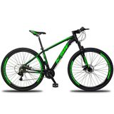 Bicicleta Aro 29 Ksw Xlt 21 Marchas Shimano E Freios A Disco Tamanho Do Quadro:19&quot; Preto/verde