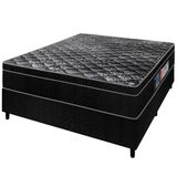 Cama Box Casal + Colchão Casal Diplomata Orthopedic com Espuma D-45 65x138x188 cm Portobel