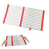Escorredor Esteira Silicone Inox Extensivo Cuba Pia Cozinha