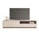 Rack Para Tv 75 Polegadas Off White Nogueira San Remo Isis