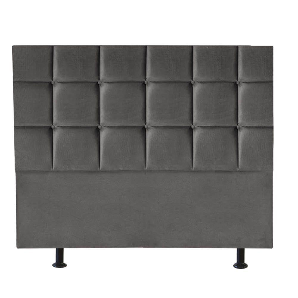 Cabeceira Para Cama Box Casal 1,60 Cm Espanha - House Cinza Escuro