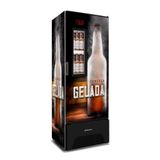 Visa Cooler 220V Cervejeira Porta com Visor 497 Litros Adesivada Gelada VN50AF Optima 220V