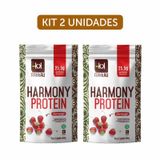 Kit 2x: Harmony Protein Morango Vegana Rakkau 600g