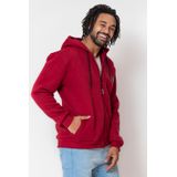 Blusa Masculina Moletom Capuz Polo Wear Bordo