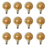 Lampada Multifilamento 30w Kit 12 Unidades Led Bivolt Vintage Decoraçao Retro Lustre Pendente Casa Iluminaçao