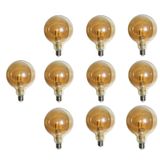 Lampada Luz Led Multi Filamento Ballon 30w Kit 10 Uni Vintage 380lm Ilumiançao Resistente Decoraçao Retro Casa Restaurante