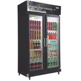 Expositor Vertical 2 Portas De Vidro Rf020 Frilux Refrigerador 700 Litros Preto 110v