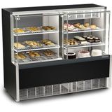 Vitrine Quente E Fria Aurora Evaporador Gqea140r Gelopar Aurora Quente E Fria 1,40mt Preto 220v