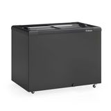 Freezer Plano Vidro Reto Deslizante Ghd300lb Gelopar Expositor 295 Litros All Black Gelopar 220v