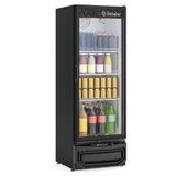 Expositor Vertical Porta De Vidro Gptu40el Gelopar Refrigerador 410 Litros Preto 110v