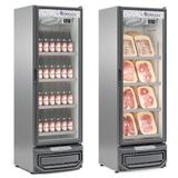 Expositor Vertical 1 Porta De Vidro Gcbc45 Gelopar Refrigerador 445 Litros Inox 220v