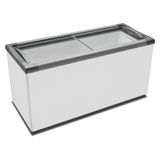 Freezer De Sorvete Horizontal Nf55 Metalfrio Expositor 505 Litros Branco 110v