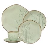 Jogo De Jantar 30 Peças Ryo Chá Bambu Porcelana Oxford