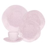 Jogo De Jantar 30 Peças Ryo Chá Pink Sand Porcelana Oxford