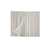 Cortina Microfibra Com Linho 4,00x2,80 Para Varão Duplo