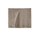Cortina Microfibra Com Voil 6,00x2,30 Para Varão Simples