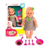 Boneca Babidu Papinha Com Acessórios De Cozinha