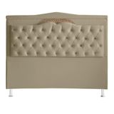 Cabeceira De Cama Box Madri Casal King 195cm Suede Bege