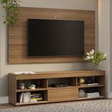 Rack Com Painel Para Tv Até 65 Polegadas Rustic Orlando Madesa Rustic