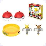 Pista D Batalha Pokémon Arena Pokebola Lançador Pikachu