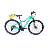 Bicicleta Aro 29 Absolute Hera Feminina Shimano 24v K7 Freio A Disco Hidráulico Garfo Com Trava - Verde Tam.17