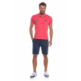 Bermuda Masculina Sarja Chino Color Polo Wear Azul Escuro